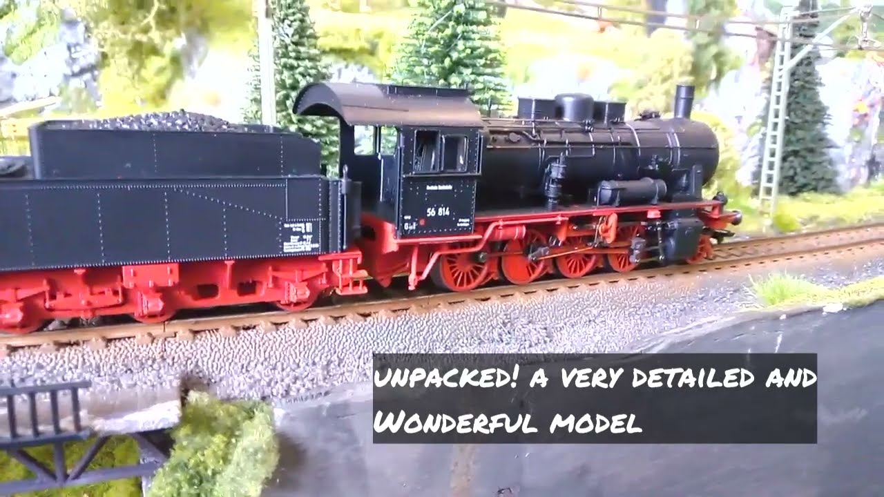 Eine neue BR 56 fährt auf meiner C Gleisanlage Matsstein
