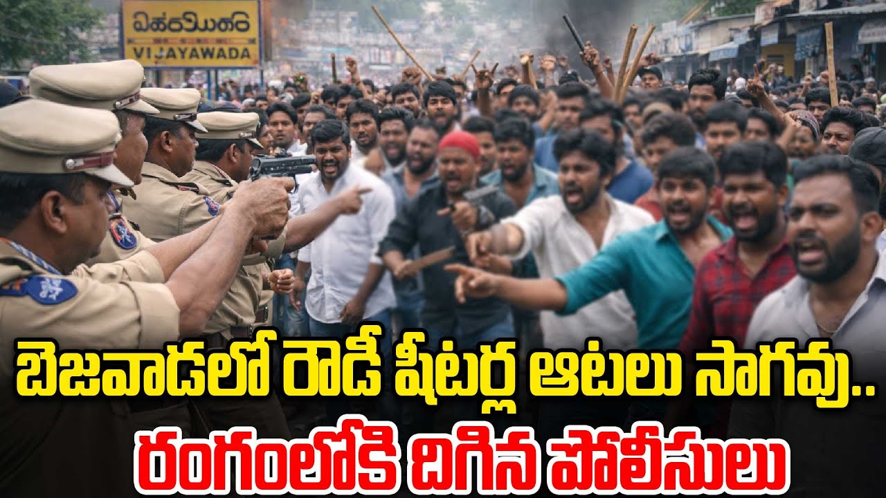 Vijayawada News | విజయవాడలో 100 మంది రౌడీ షీటర్ల హల్‌చల్.. పోలీసుల వార్నింగ్! |  Oneindia Telugu