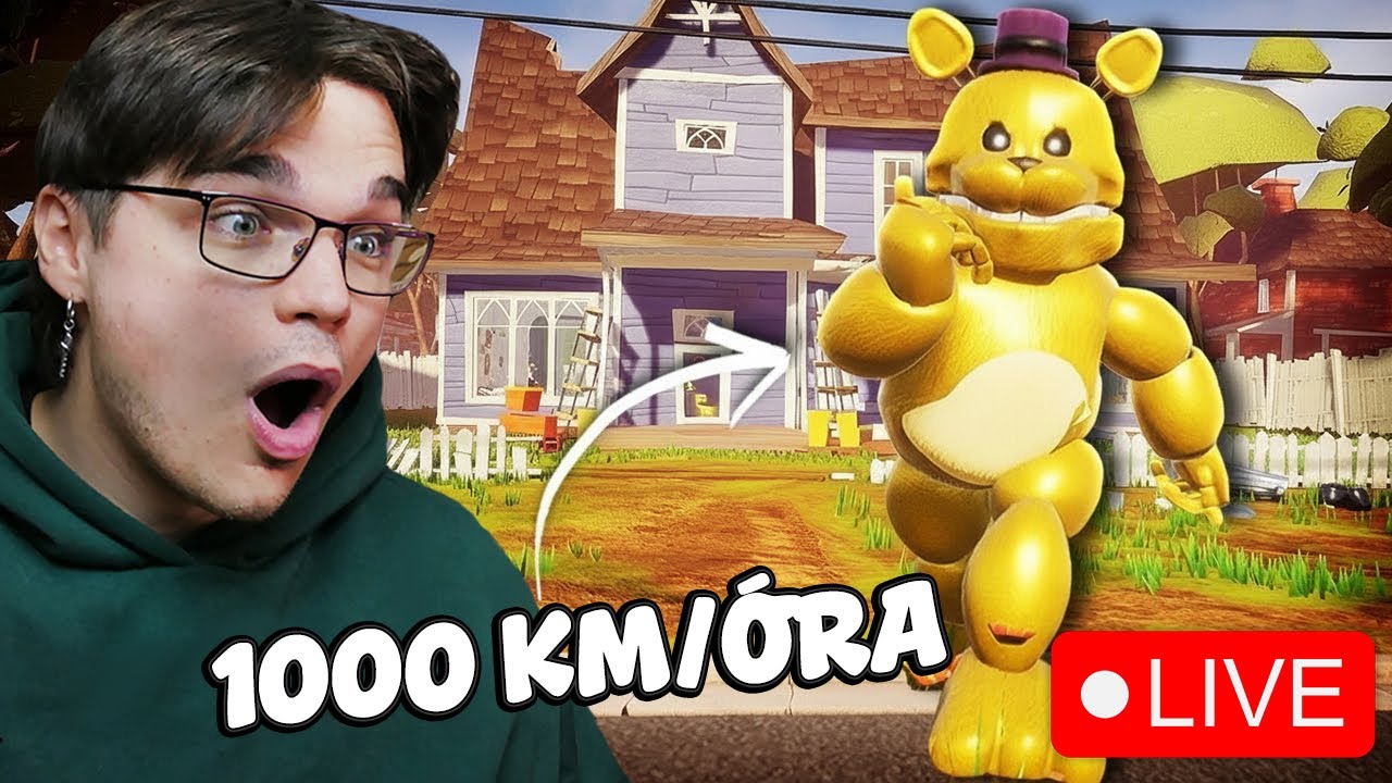 Győzz&uuml;k le a LEGGYORSABB ANIMATRONIK&Aacute;T | Hello Neighbor FredBear Mod