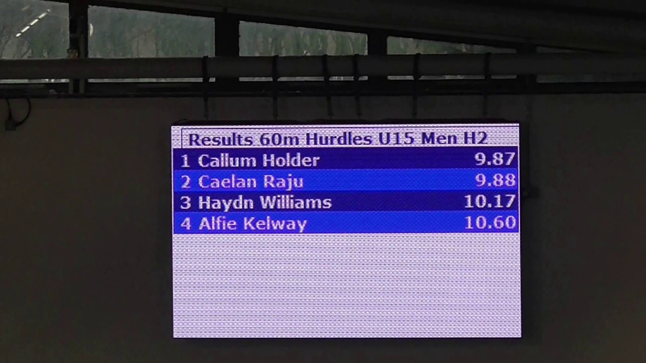 London Indoor Games - Lee Valley 24 Jan 2016 - 60m Hurdles