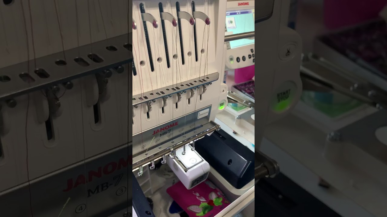 Janome MB-7 Machine Threading