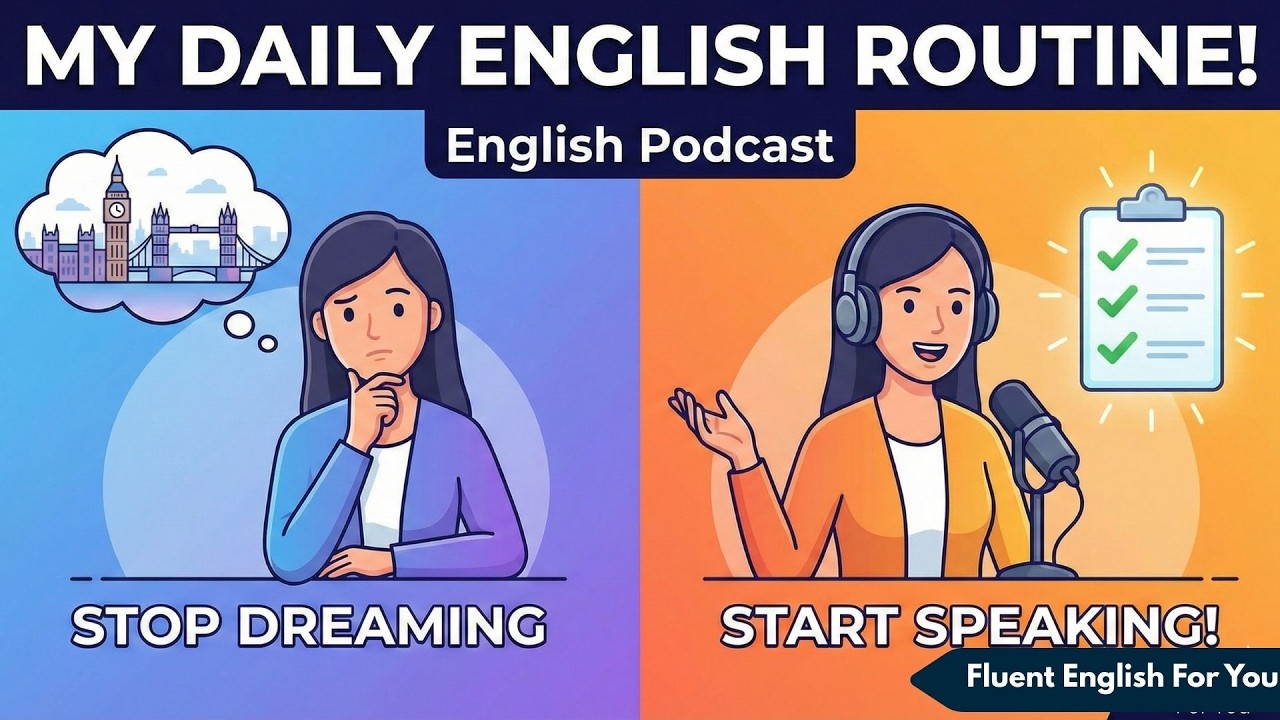 STOP Dreaming, START Speaking My Daily English Routine! | English Podcast