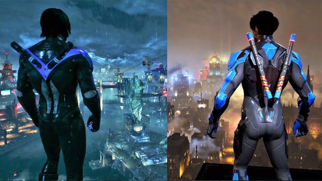 Gotham Vs Arkham Nightwing - Epic Stealth & Combat gameplay