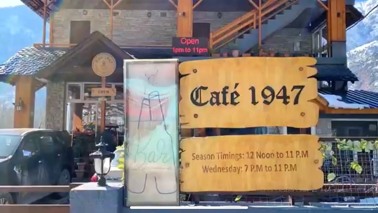 Cafe 1947 Manali Review & prices! #manali #cafe