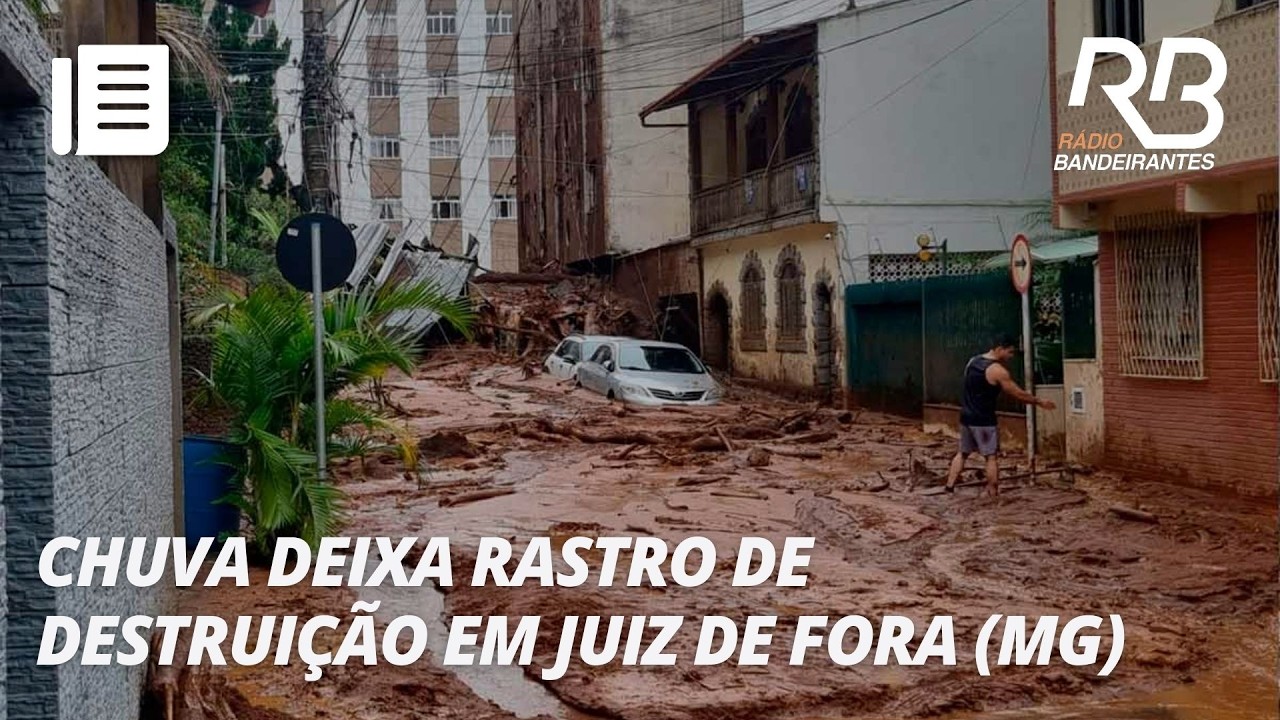 Chuvas deixam 16 mortos em MG; há desaparecidos em Ubá e Juiz de Fora