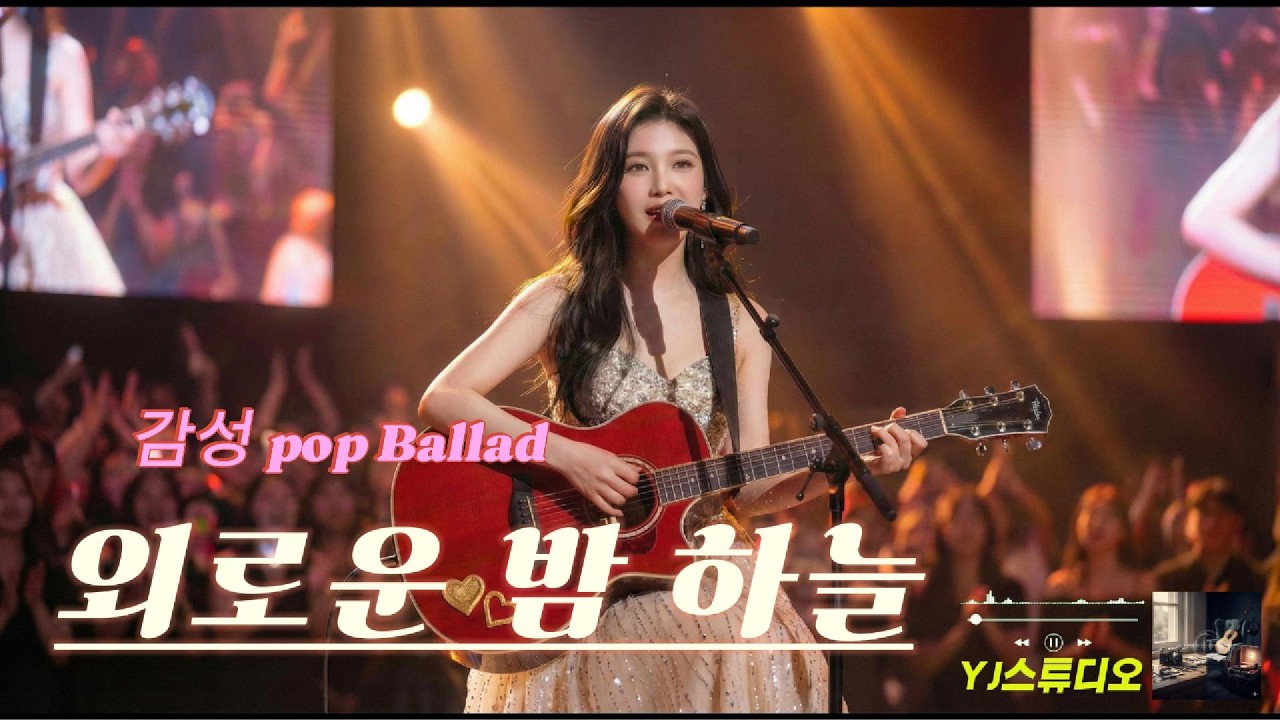 감성 팝 발라드 🎵 외로운 밤 하늘 🎸 1시간연속듣기 🎹 Lonely night sky kpop 🎧 Emotional Pop Ballad