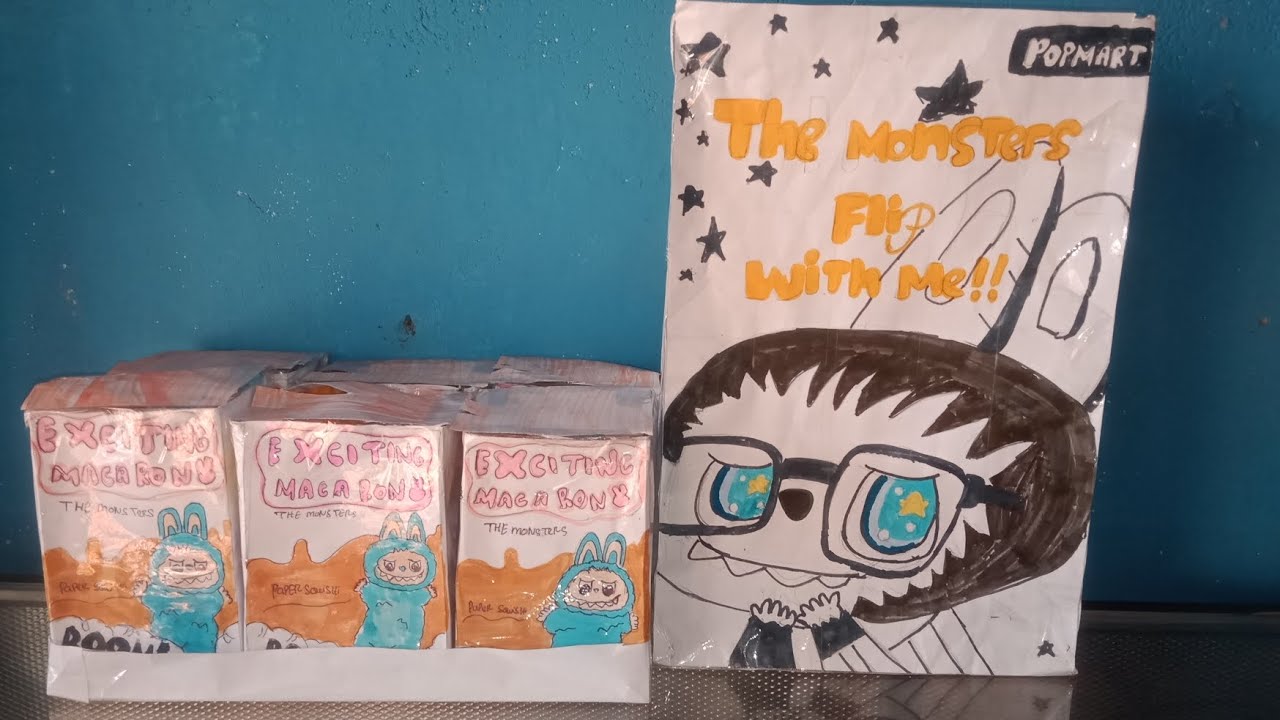 unboxing blind box labubu ✨🎉🤩 exciting macaron ❗❗/ Dan de Monster flip with mee 😮✨🎉🤩❗❗