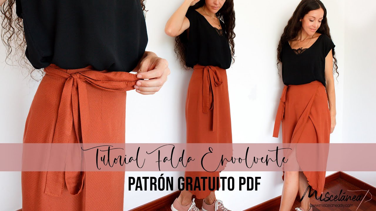 Cómo hacer una FALDA ENVOLVENTE con ¡PATRÓN GRATIS!