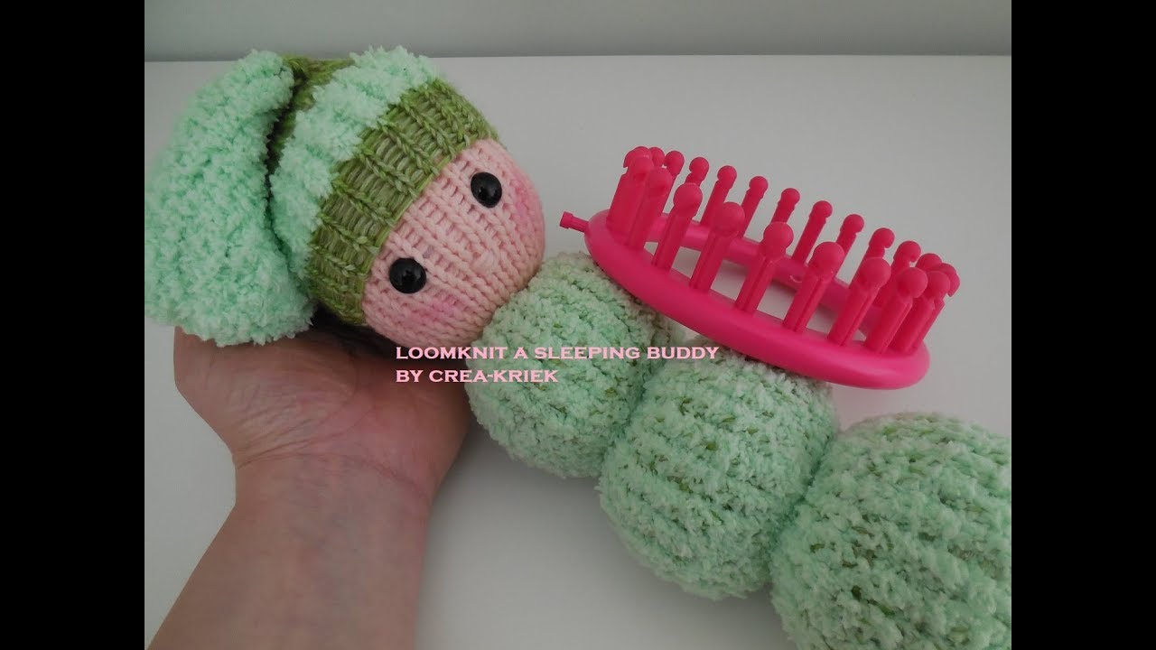 How to loom knit a teddy - buddy - toy  in English! easy