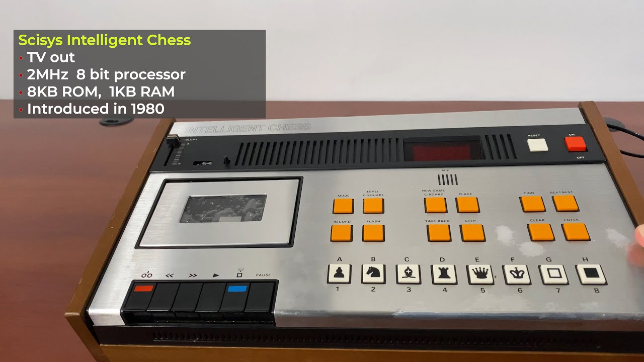 SciSys Intelligent Chess Computer with Cassette Recorder from 1980 -- Gadgetify