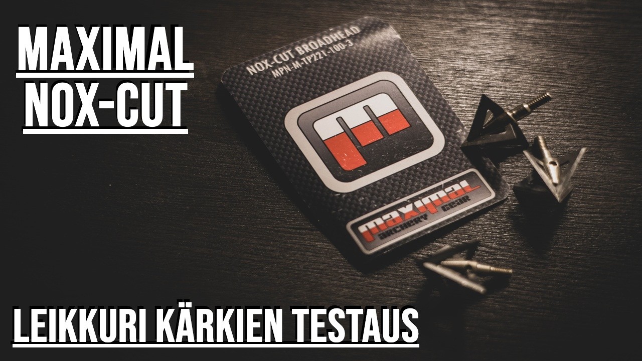 Maximal NOX CUT metsästys leikkurin testaus #jousiammunta #jousimetsästys #taljajousi #jousitarvike