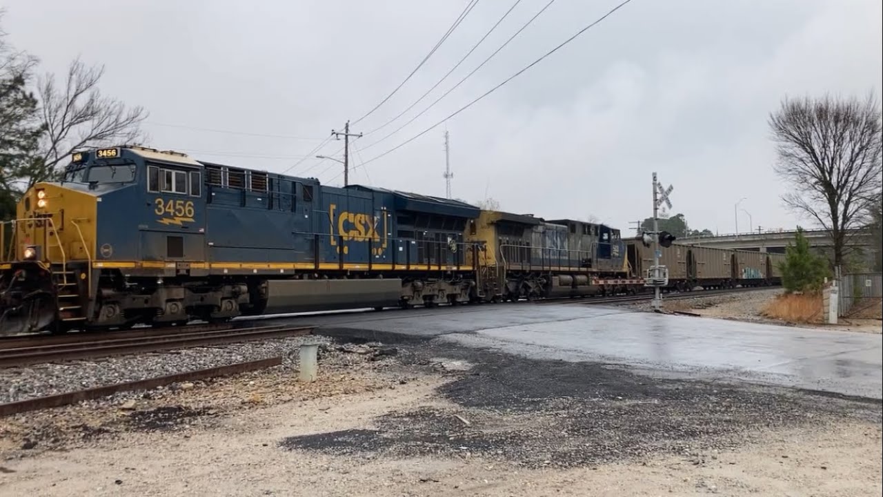YN2 AC44 CSX 503 trails on E040-04 through Lagrange GA. 12/6/2025 9:22 AM