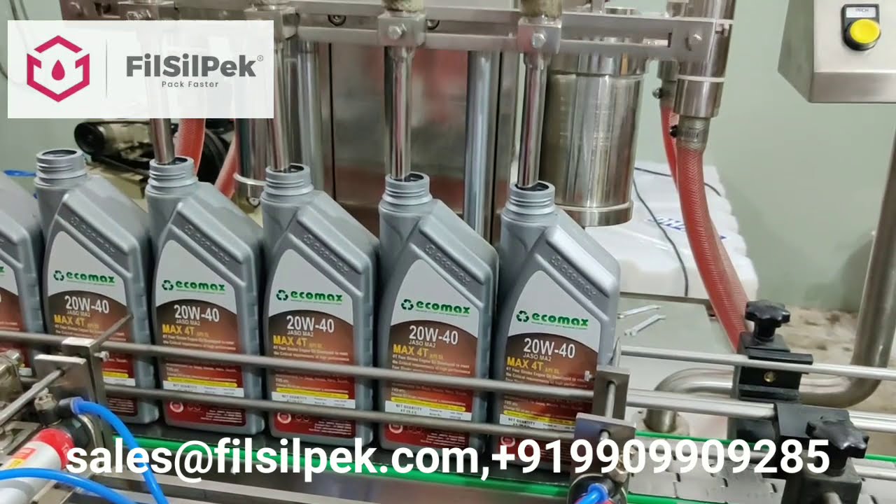 Lubricant Oil Filling Machine, #oilfillingmachine, #edibleoil  - Filsilpek -  +919054294961