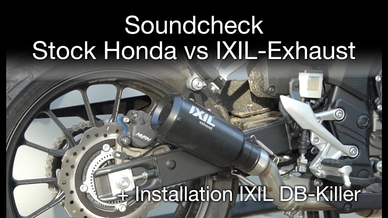 Sound Comparison Stock vs IXIL Exhaust (w&w/o DB-Killer) I Installation DB-Killer I Soundcheck