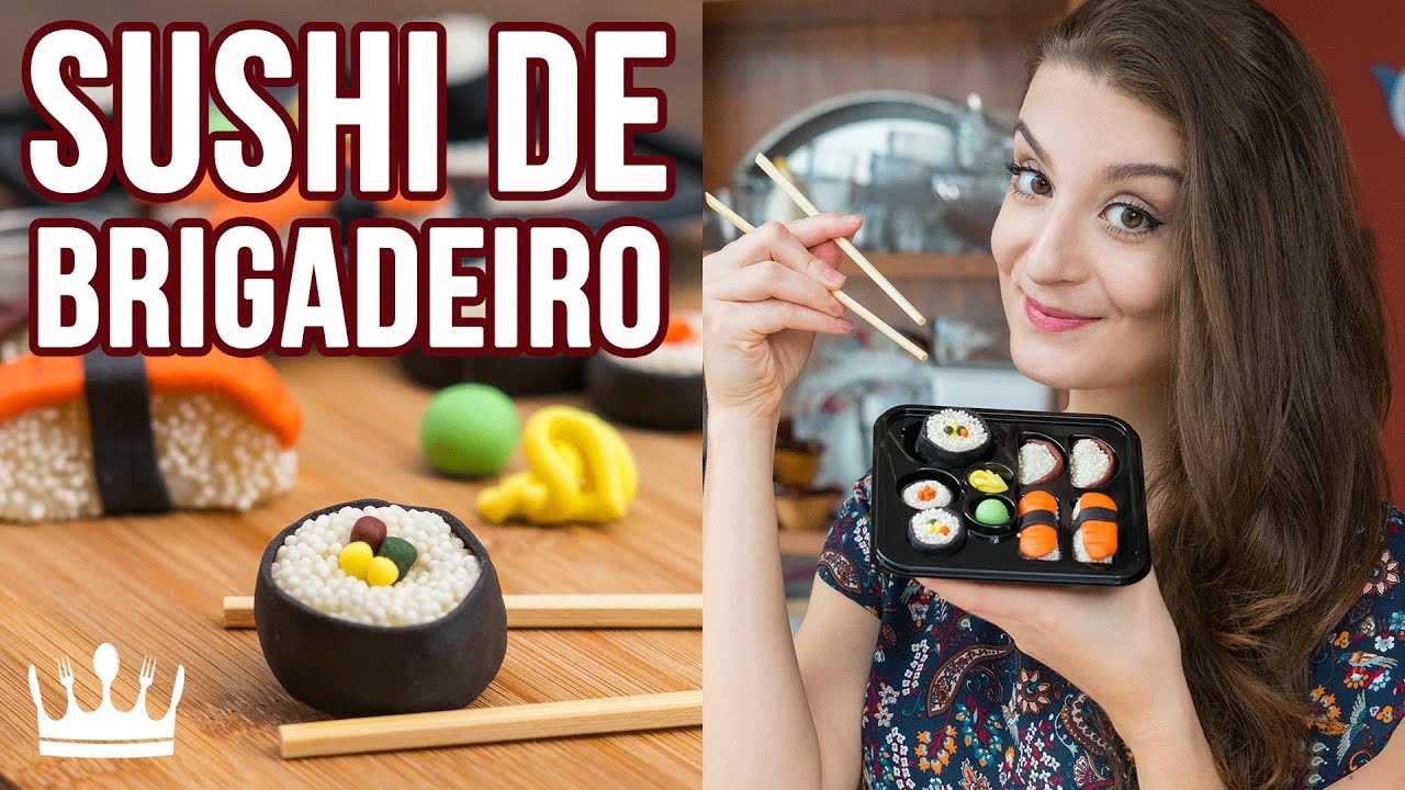 COMO FAZER SUSHI DOCE DE BRIGADEIRO - Receita #DESAFIOBG - Cozinha do Bom Gosto - Gabi Rossi