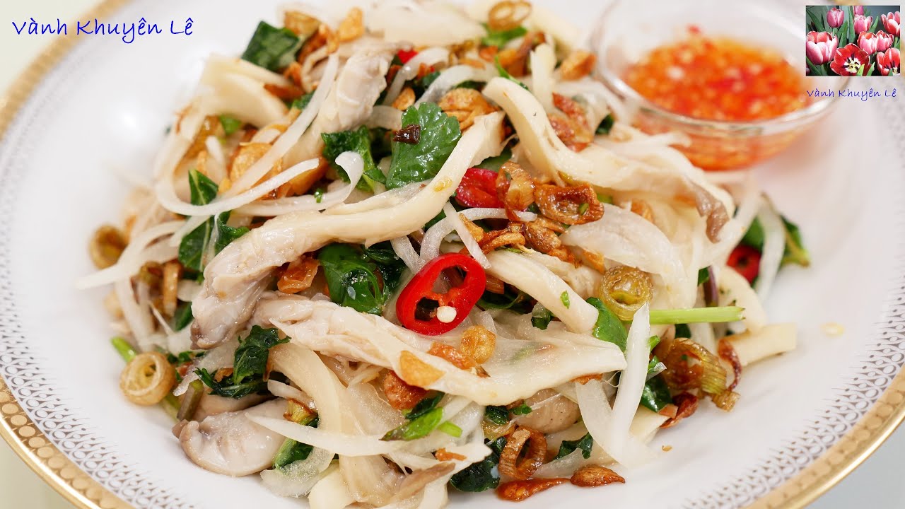 Cách làm Gỏi Nấm Chay giống như Gỏi Gà Xé Phay, Ăn no Giảm Cân, Món Chay ngon by Vanh Khuyen