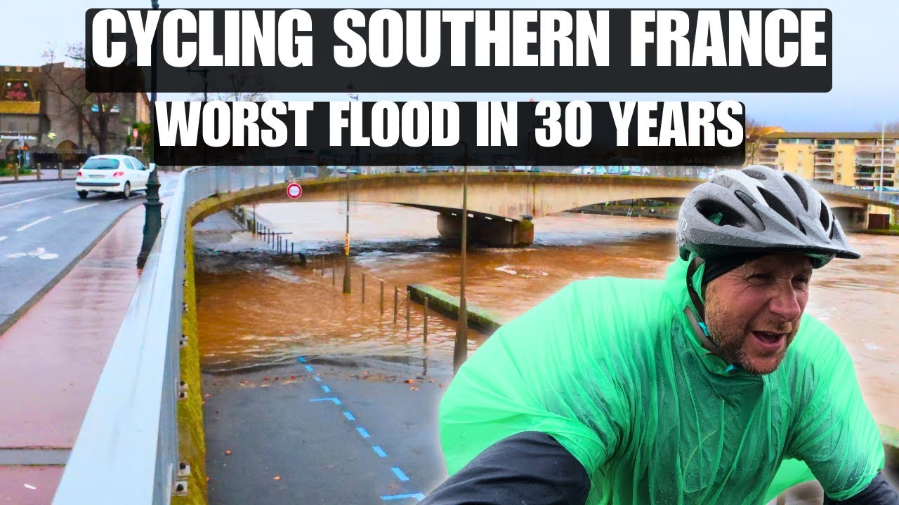 “Biggest Flood in 30 Years Stopped Our Bike Trip… Then Christmas Saved Us” Ep.9 🇫🇷