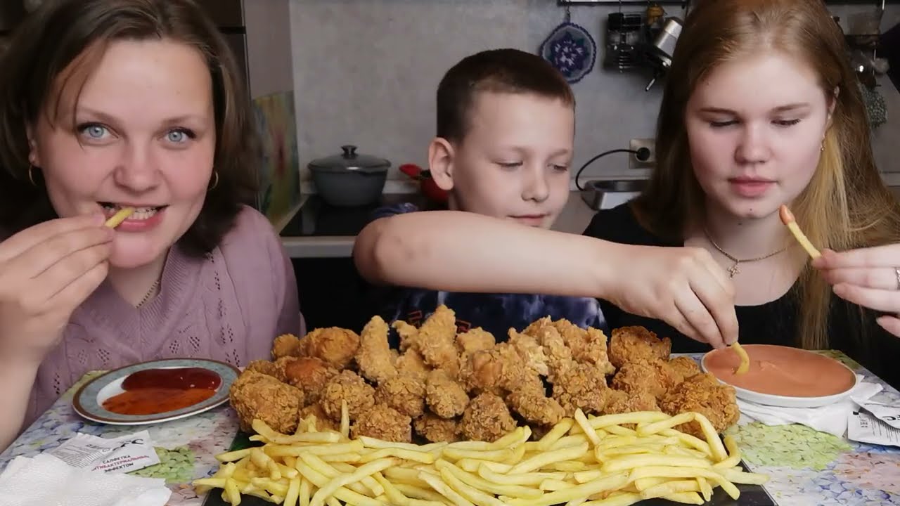 Мукбанг KFC 
