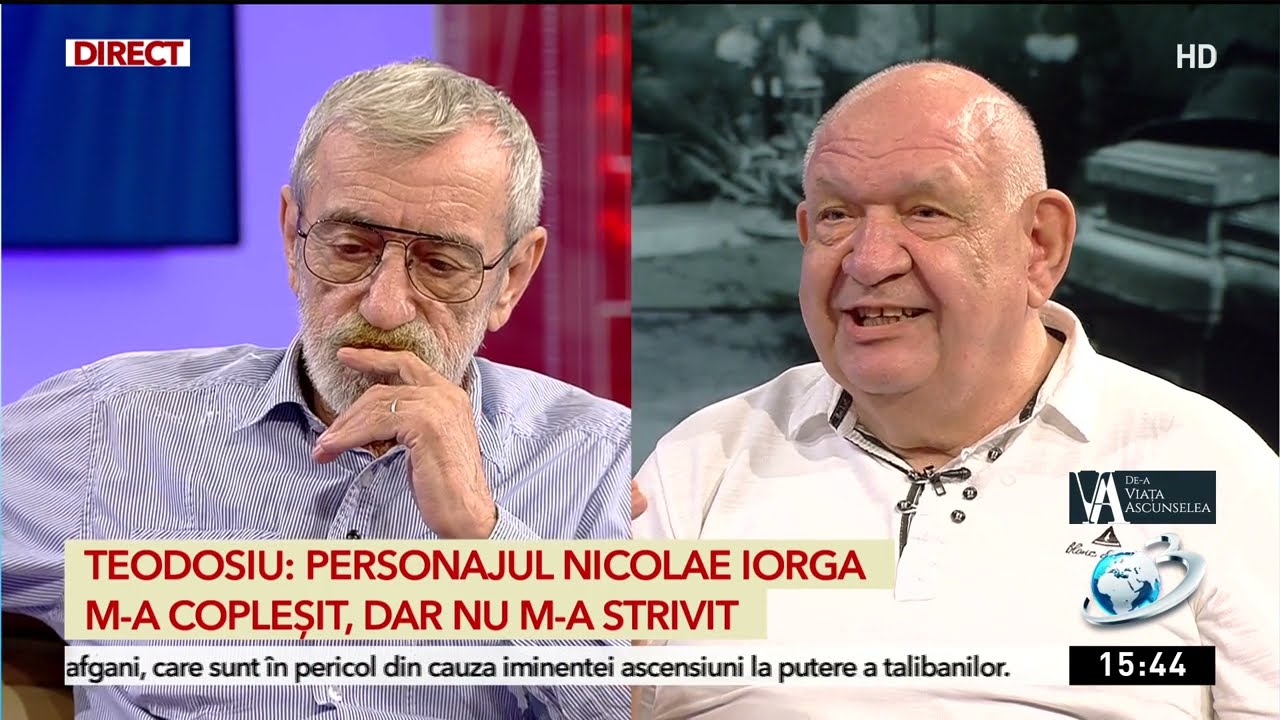 Regizorul Constantin Vaeni şi actorul Valentin Teodosiu, la De-a Viaţa Ascunselea