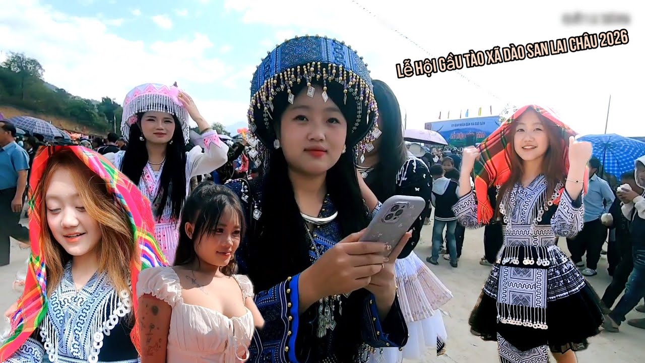 Lễ hội gầu tào xã Dào san 2026 vẻ đẹp cô gái mông vùng cao