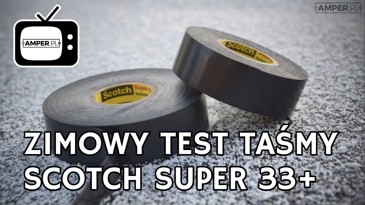Zimowy test taśmy 3M Scotch Super 33+