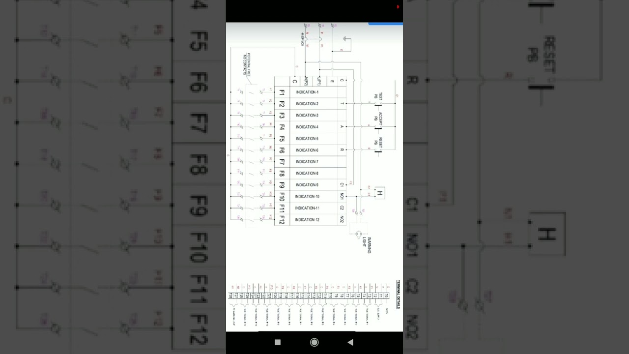 Annunciator 12 indication diagram