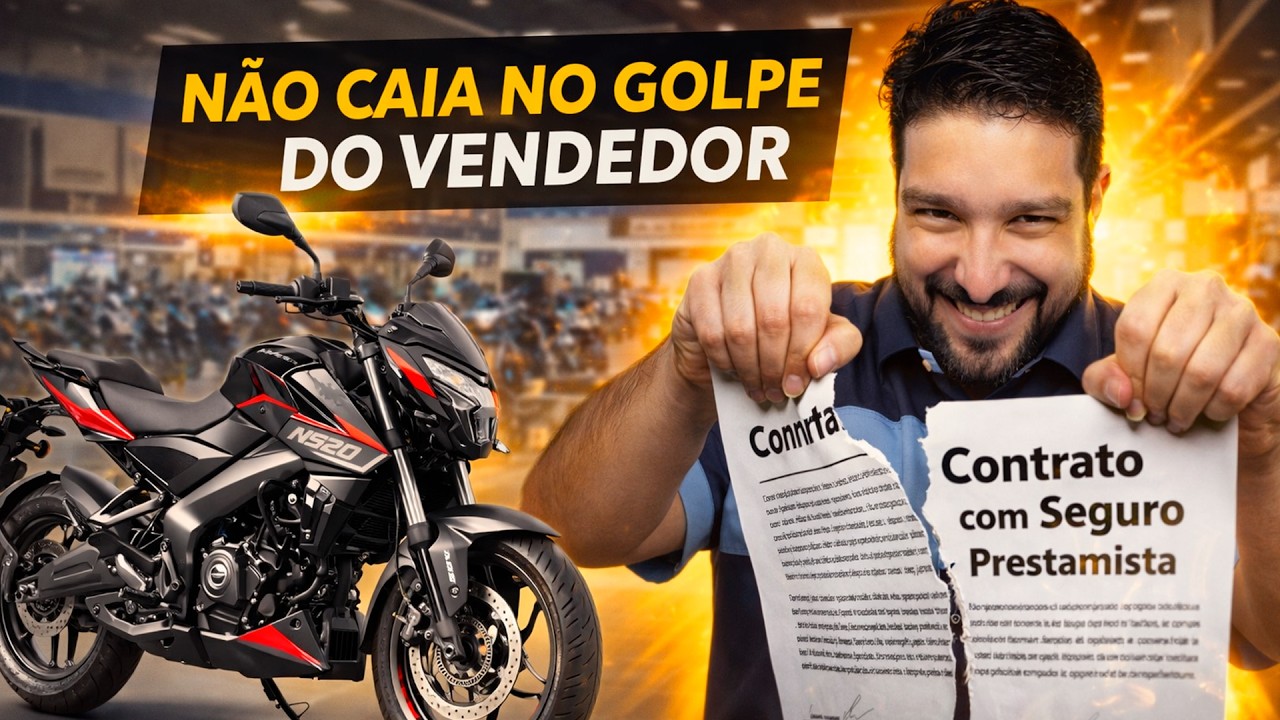 Não caia no g0lpe de vendedor quando comprar sua moto - Financiamento sem seguro prestamista