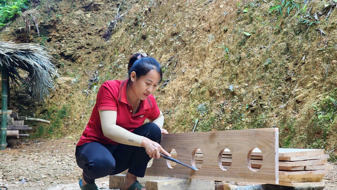 Harvesting grapefruit for sale and designing pigeon coops | Lý Thị Viện