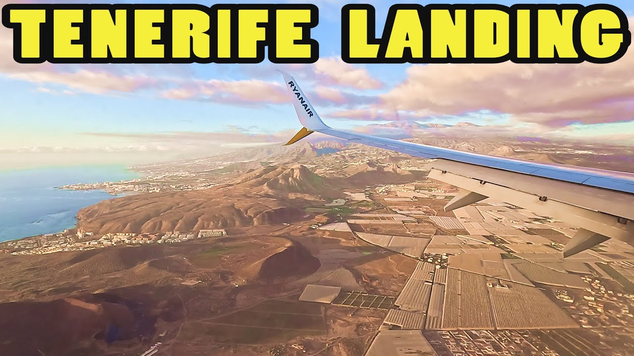 Landing at TENERIFE SOUTH AIRPORT || Boeing 737-800 [4k]