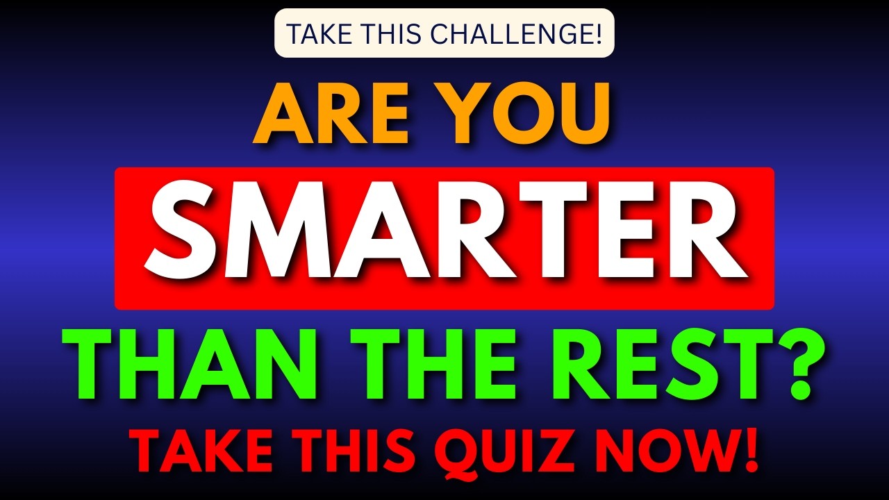 NOBODY AGED 80+ CAN SCORE AT LEAST 8 OR MORE IN THIS TOUGH QUIZ! || 50 QUESTIONS #generalknowledge