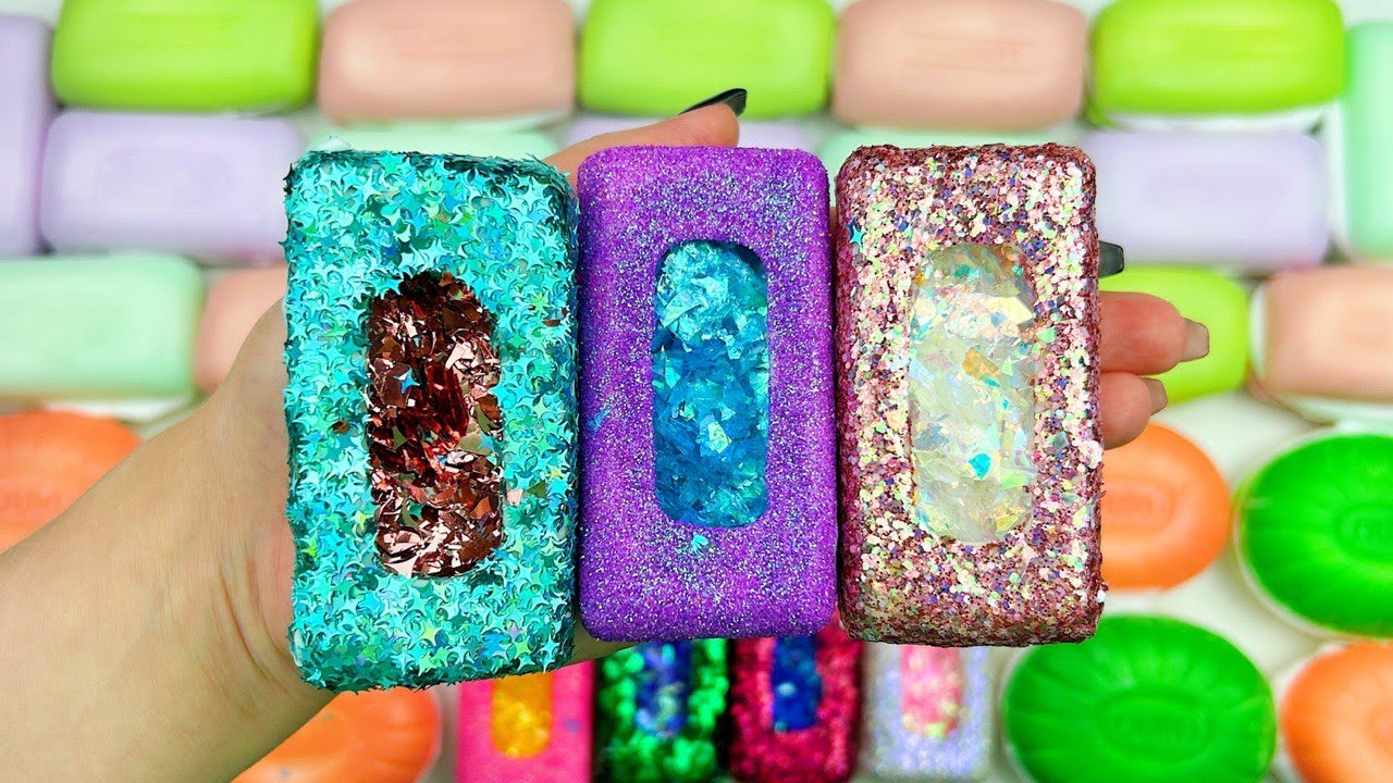 FOAM&GLITTER★Soap boxes with glitter★Soap boxes with foam★