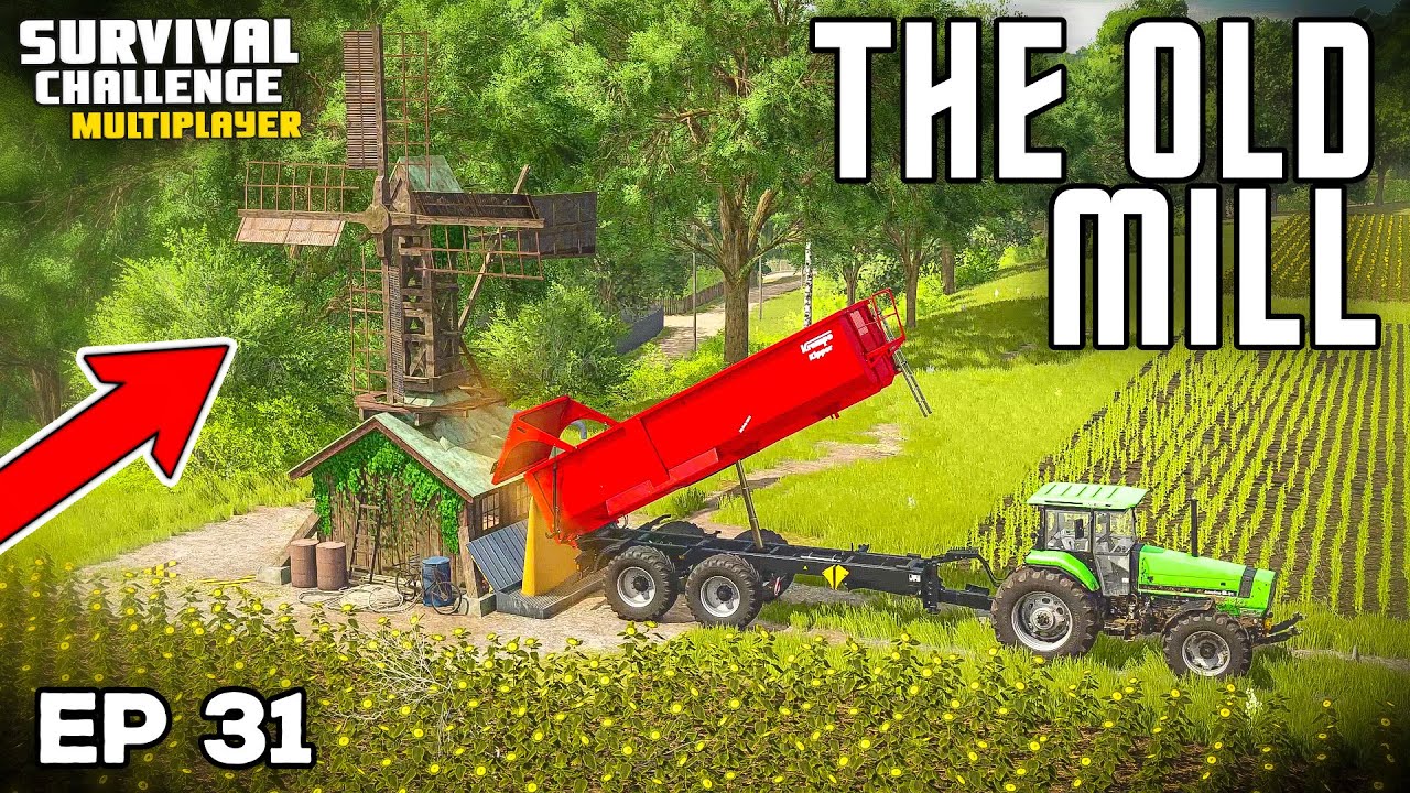 СТАРАЯ МЕЛЬНИЦА МЕЛЕТ ЗЕРНО | Farming Simulator 25 — Выживание | Эпизод 31
