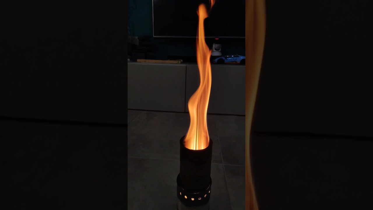 Costruire una Stufetta Da Campeggio Pirolitica in 1 minuto Fai Da Te 🔥🔥🔥Senza Fumo