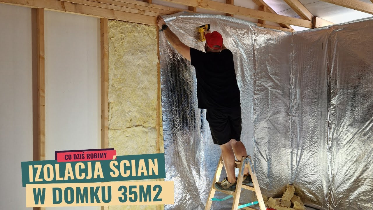 Docieplenie ścian w domku szkieletowym.