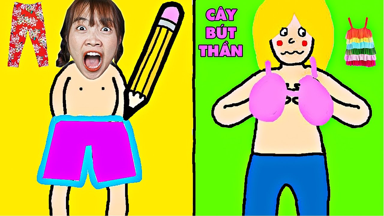 Hà Sam Dùng Cây Bút Thần Kỳ Vẽ Tất Cả Mọi Thứ Thành Thật - Just Draw Siêu Game Hách Não