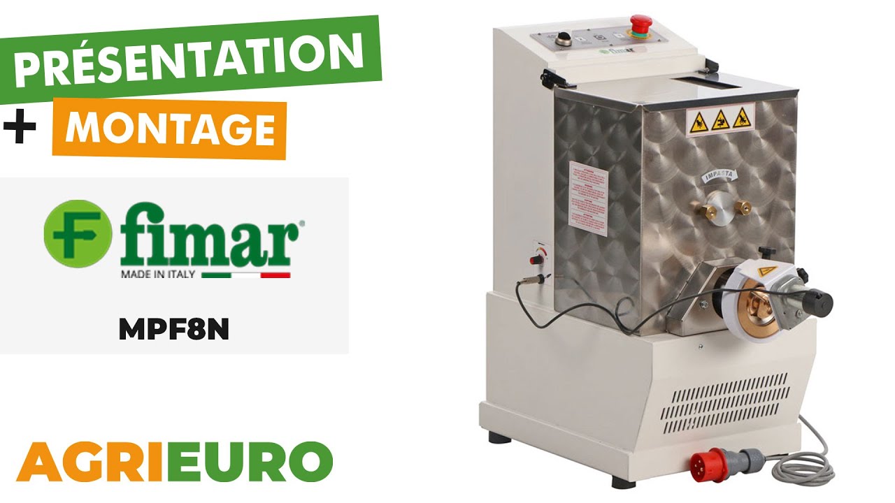 Fimar MPF8N - Machine à pâte professionnelle - Pétrissage et extrusion - Présentation et Montage