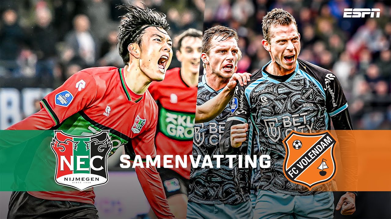😱 BIZARRE ONTKNOPING: DRIE GOALS IN BLESSURETIJD! 🍿 | Samenvatting N.E.C. - FC Volendam