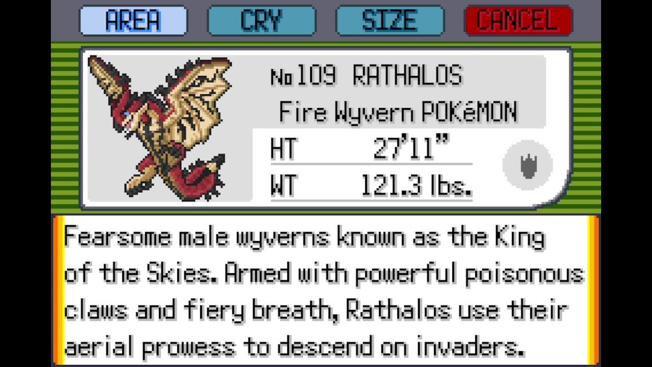 Pokemon Monster Hunter Emerald Complete Pokedex