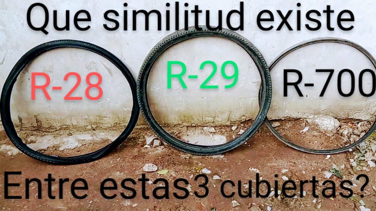 Que similitud existe entre estas 3 cubiertas? R28, R-29 yR-700