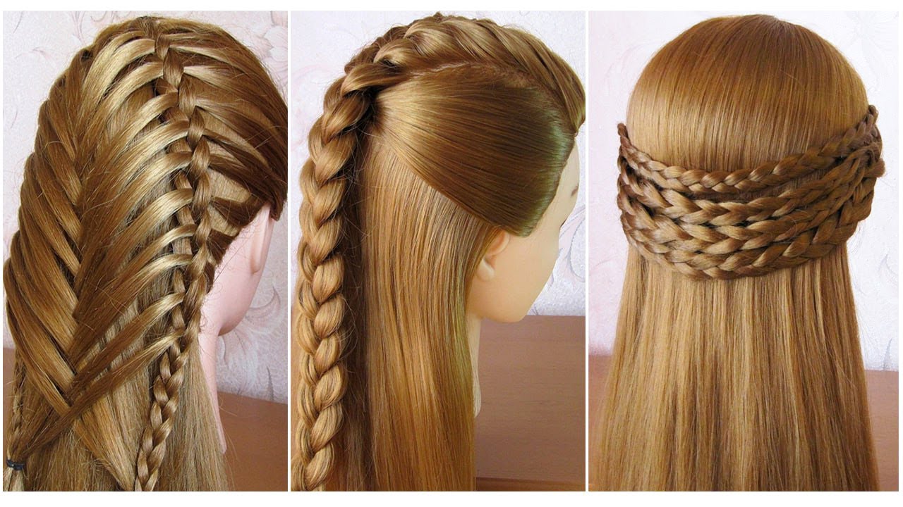 3 Very Easy Hairstyles for Beginners 😍 Hairstyle Trick for Girls 😍 Coiffures Simples