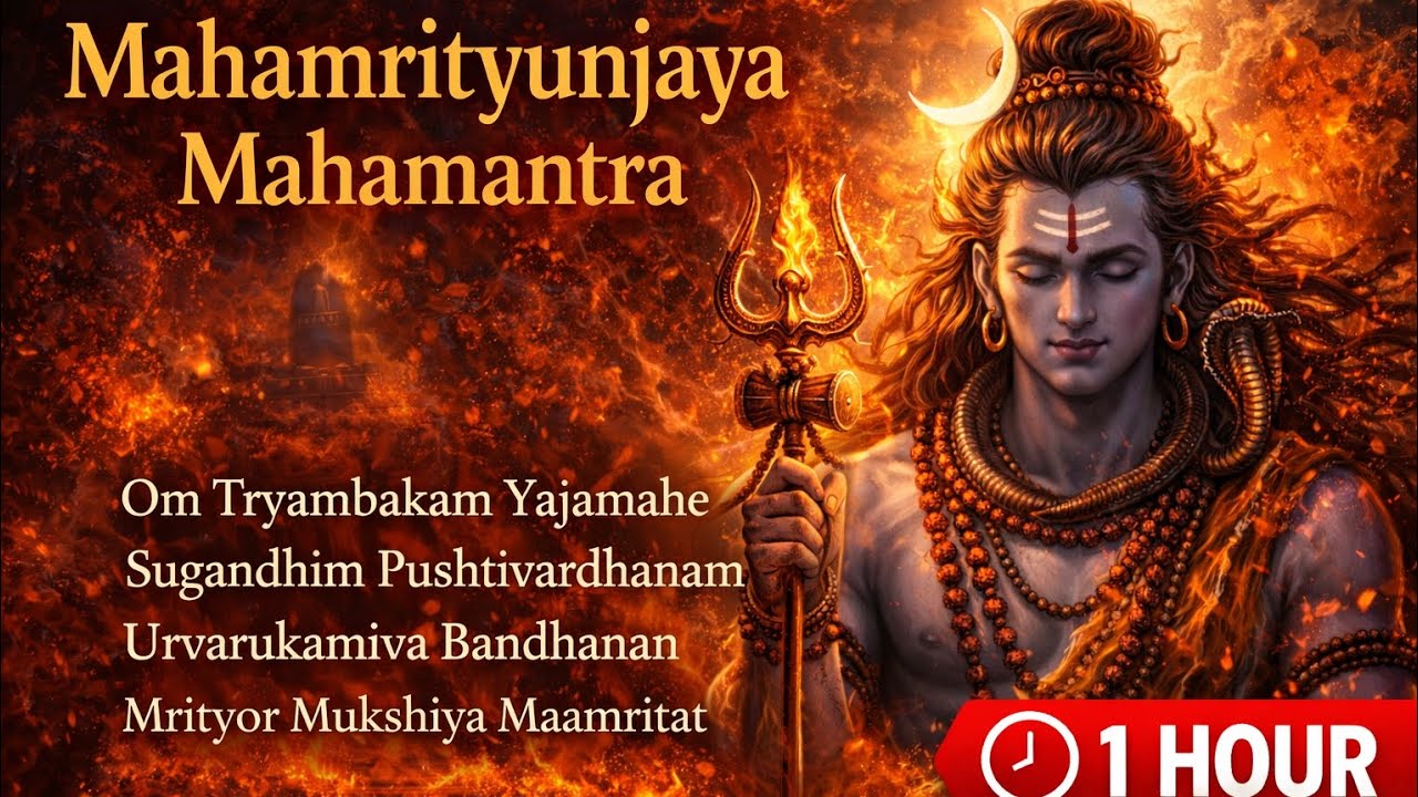 “Sacred Mahamrityunjaya Mantra 🕉️ 1 Hour Chant for Healing & Protection”