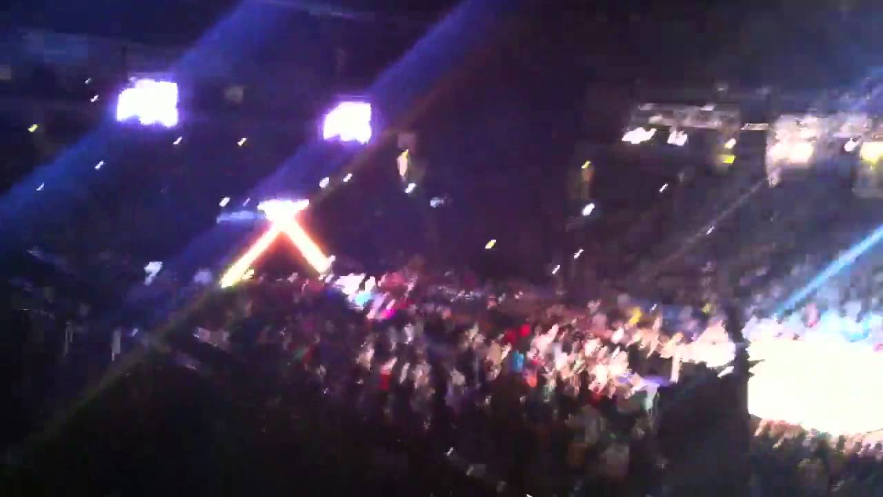 CM Punk's entrance @ the odyssey arena WWE Raw world tour 7