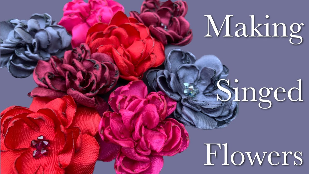 How to make singed flowers or roses using freezer paper and a free printable