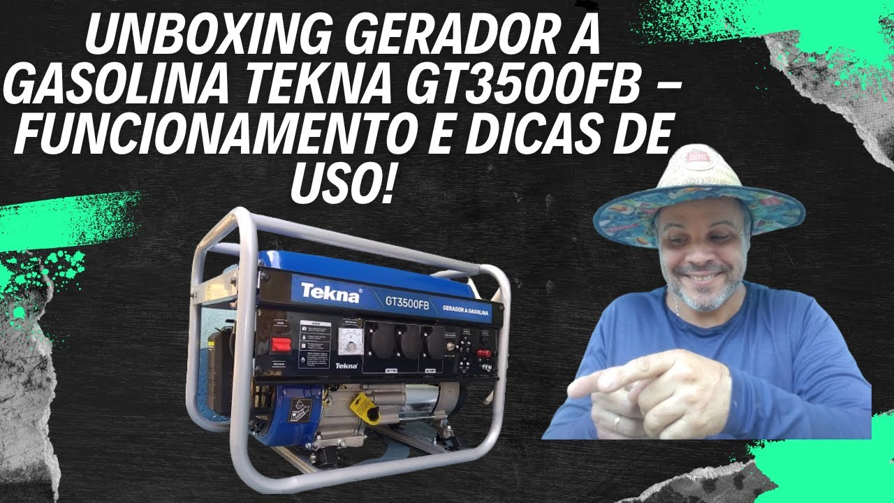 UNBOXING Gerador de Energia a Gasolina 