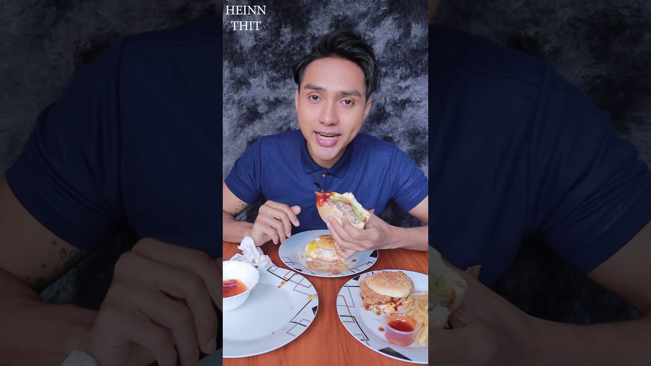 Heinn Thit - Eating show of Three Burgers Comparison