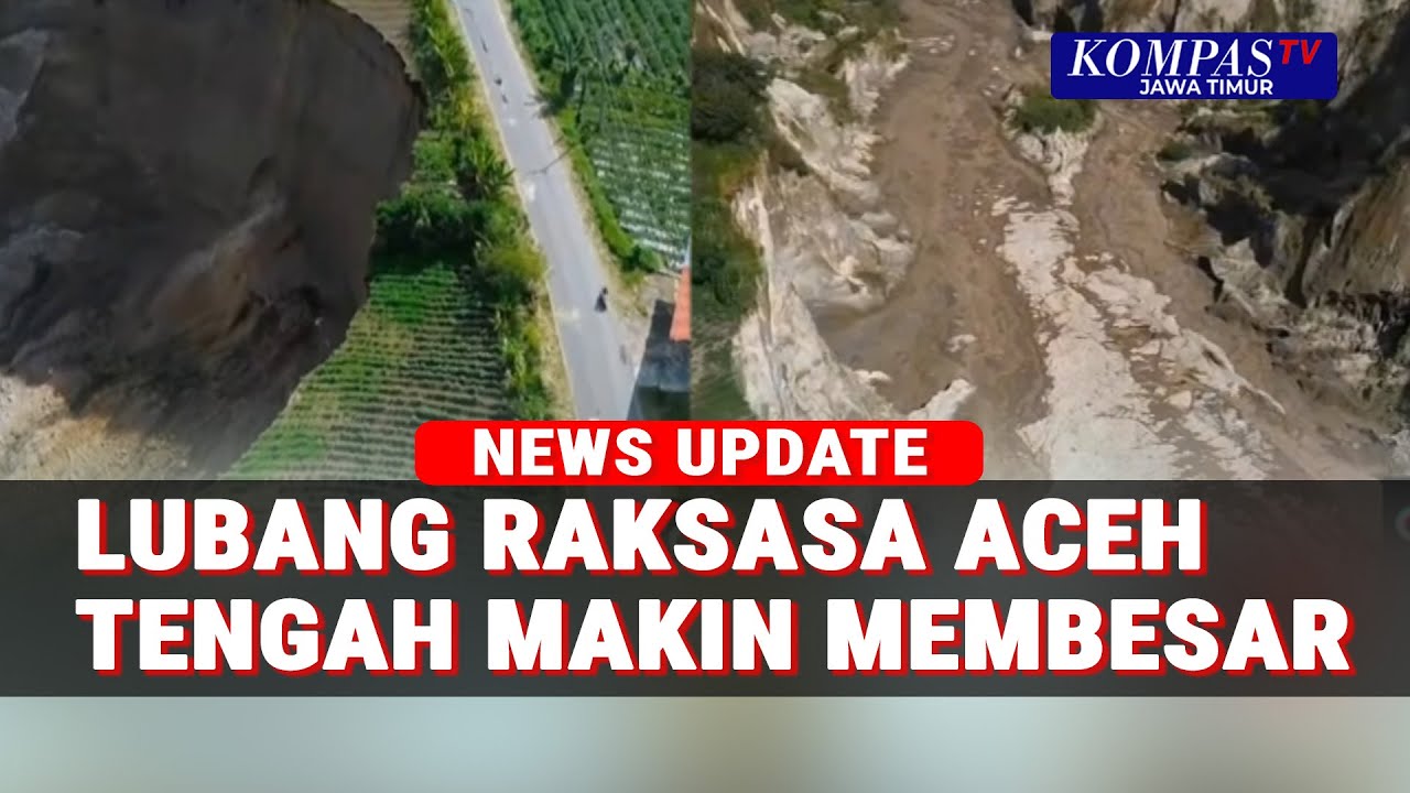 Fenomena Tanah Ambles di Aceh Tengah yang Makin Meluas, Jalan Kabupaten Terancam Putus Total