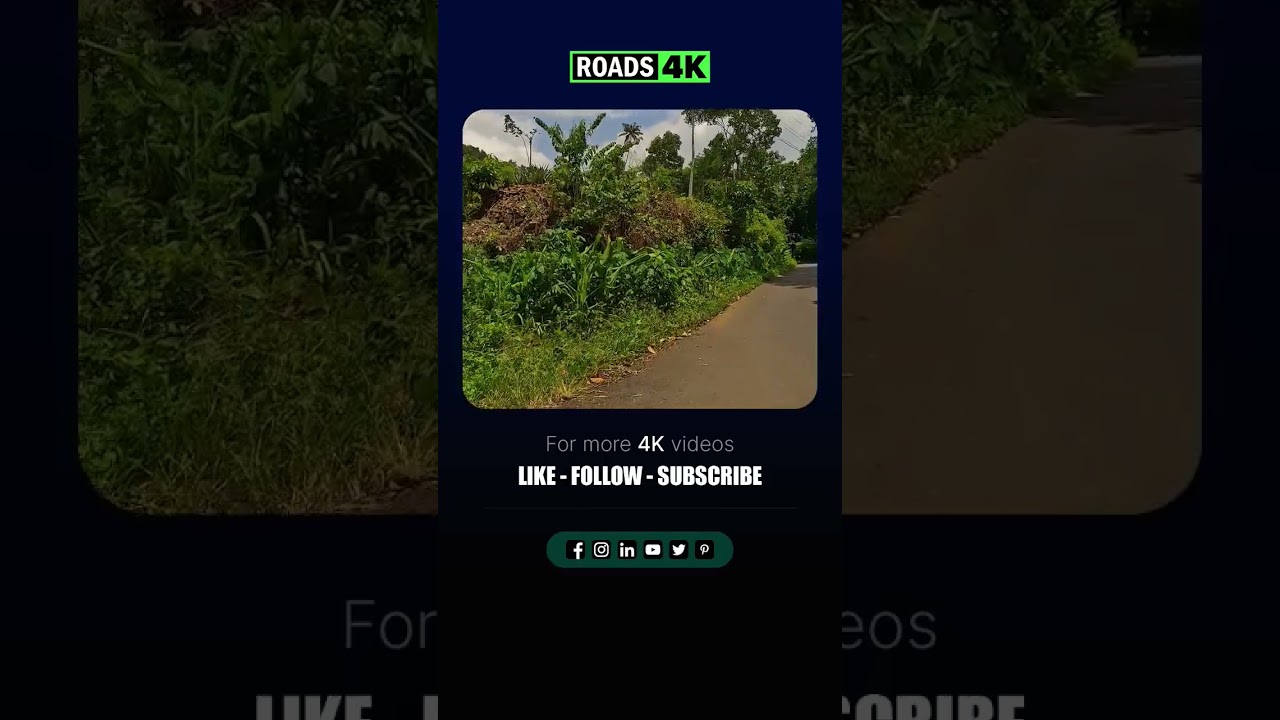 Beautiful village 🌿🌿☘️☘️💚💚 #drive #kerala #travel #roads4k