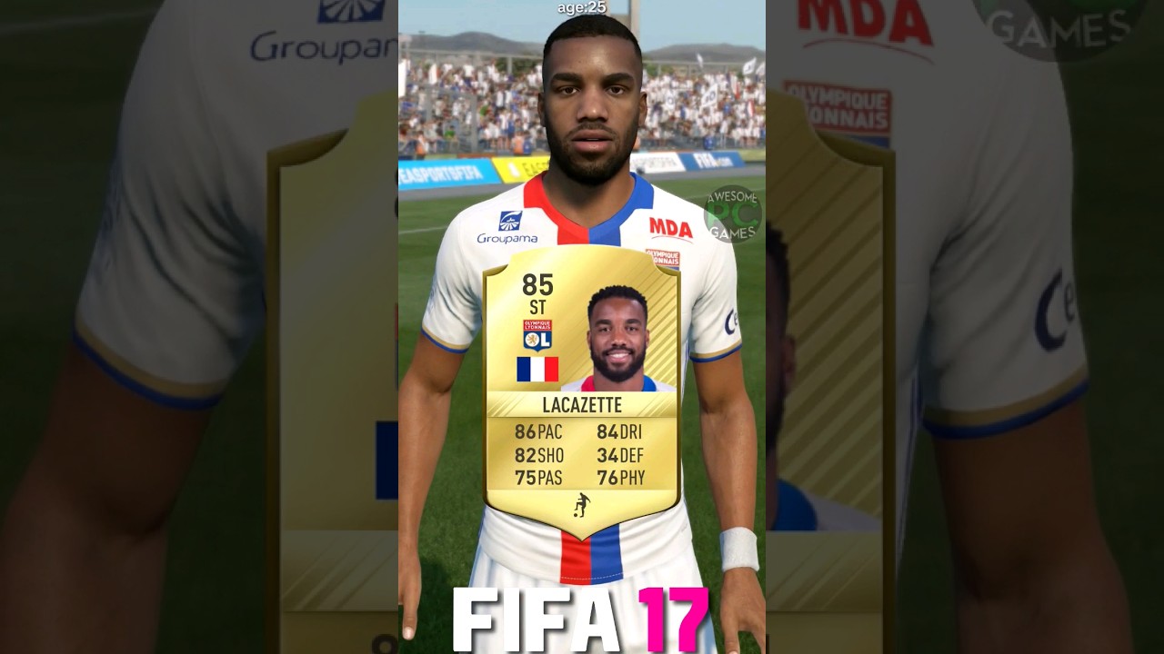 Alexandre Lacazette FIFA evolution (12-24) #shorts #eafc24 #fc24 #fifa #lacazette #lyon #arsenal