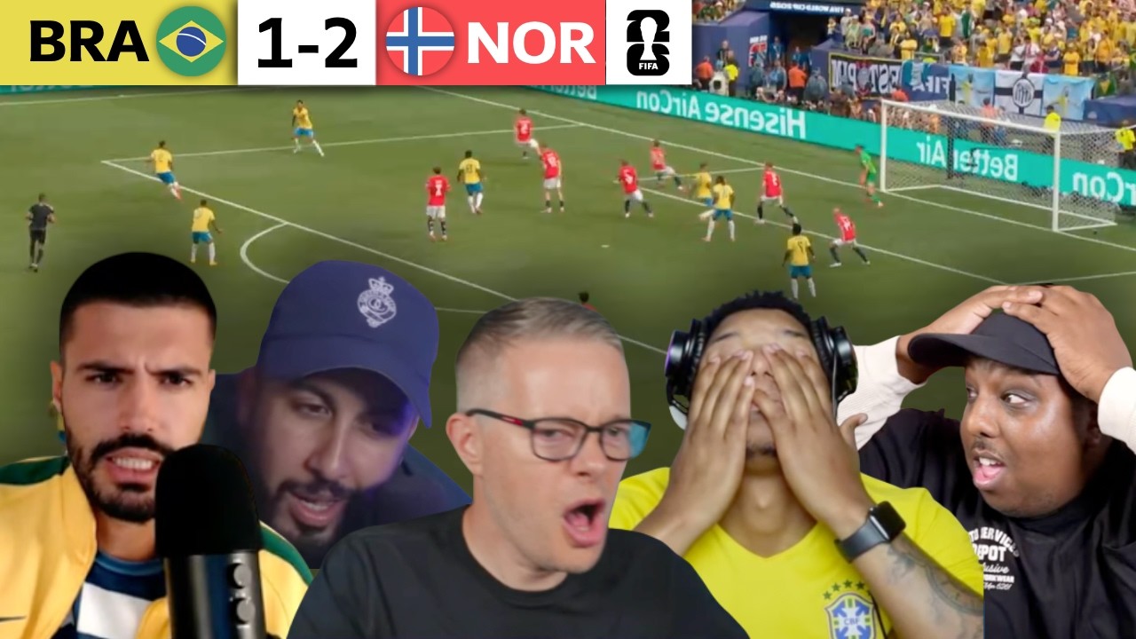BRAZIL FANS MELTDOWN! 😭 After SHOCK 1-2 WORLD CUP EXIT TO NORWAY! | REACTIONS