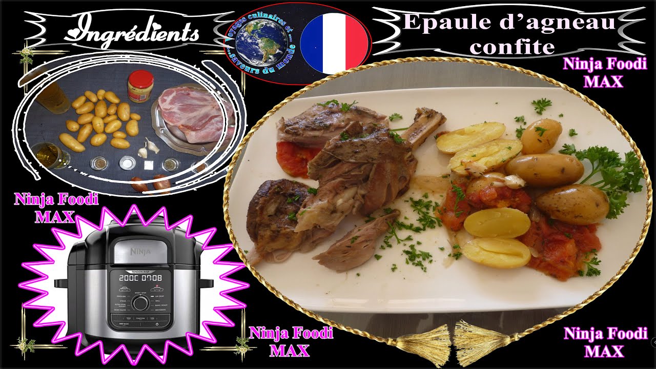 Recette NINJA FOODI MAX Epaule d’agneau confite